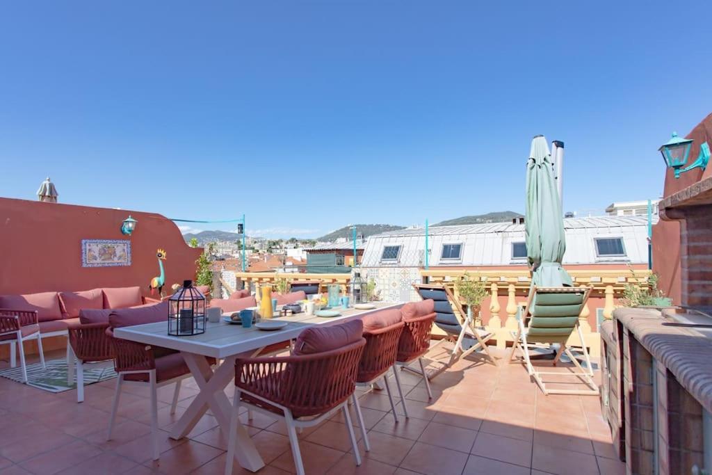 #48 Suite Jean Top Floor Terrace 5Min Walk Sea Ac Ницца Экстерьер фото